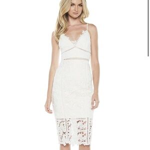 NWT Bardot Botanica Lace White Midi Dress, Small